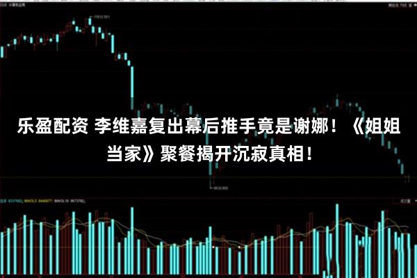 乐盈配资 李维嘉复出幕后推手竟是谢娜！《姐姐当家》聚餐揭开沉寂真相！