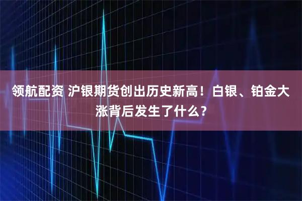 领航配资 沪银期货创出历史新高！白银、铂金大涨背后发生了什么？