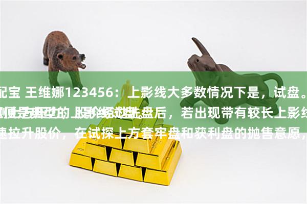 易配宝 王维娜123456：上影线大多数情况下是，试盘。
探测上方压力，股价经过洗盘后，若出现带有较长上影线的K线形态，这便是典型的上影线试盘。
主力通过快速拉升股价，在试探上方套牢盘和获利盘的抛售意愿，看是否有资