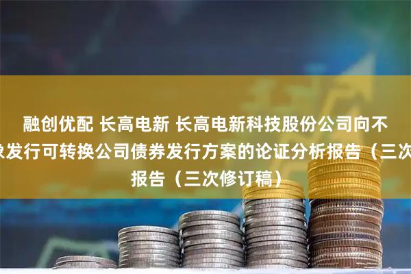 融创优配 长高电新 长高电新科技股份公司向不特定对象发行可转换公司债券发行方案的论证分析报告（三次修订稿）