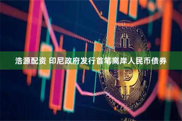 浩源配资 印尼政府发行首笔离岸人民币债券