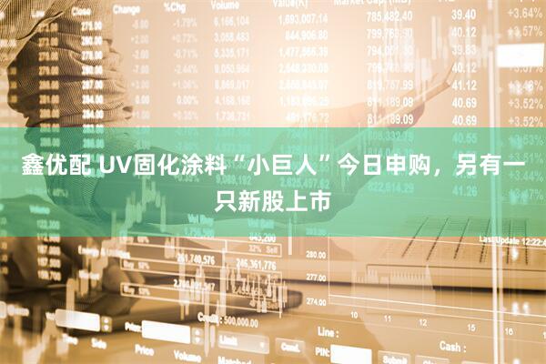 鑫优配 UV固化涂料“小巨人”今日申购，另有一只新股上市
